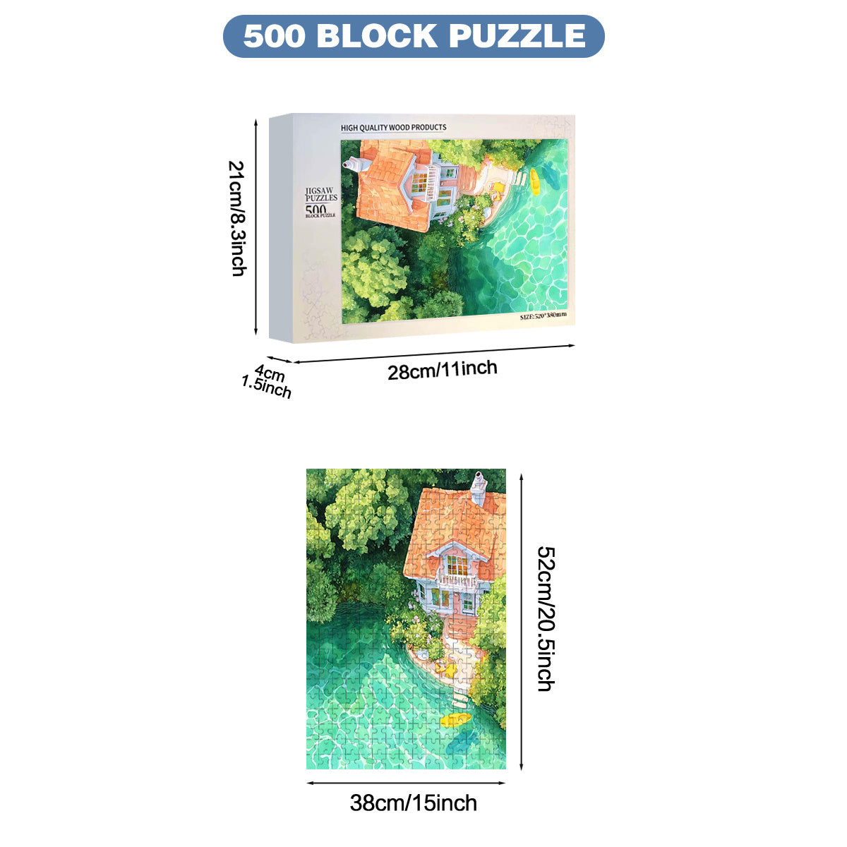Miyazaki's Fish Tank Wooden Puzzle - 500pcs and 1000pcs