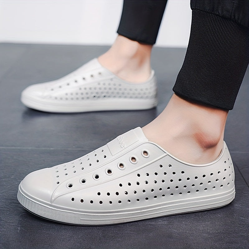 Women's Hollow Out Flat Sandals Slip On Clogs Casual Outdoor Shoes