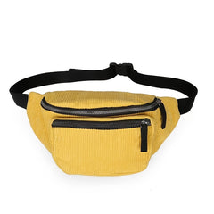 Stylish Corduroy Fanny Pack for Outdoor Sports