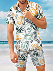 Men's Hawaii T-Shirt & Beach Shorts Matching Set