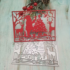 1pc Santa Claus Border Cover Cutting Mold For DIY Scrapbooking