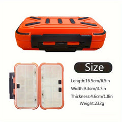 Double Sided Waterproof Fishing Gear Box Hook Bait Storage Tackle