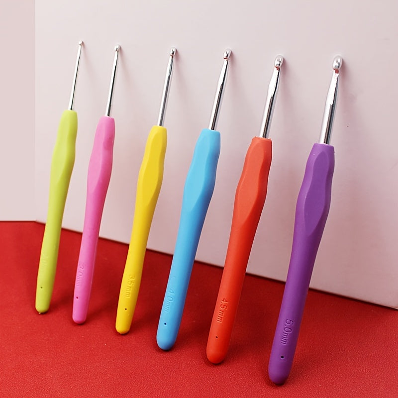 9pcs Knitting Needles Soft Handle Crochet Tool DIY Knitting Non slip