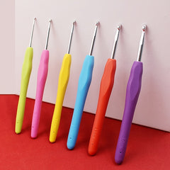 9pcs Knitting Needles Soft Handle Crochet Tool DIY Knitting Non slip