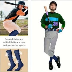 Adjustable Elastic Waist Belt Baseball Softball Set