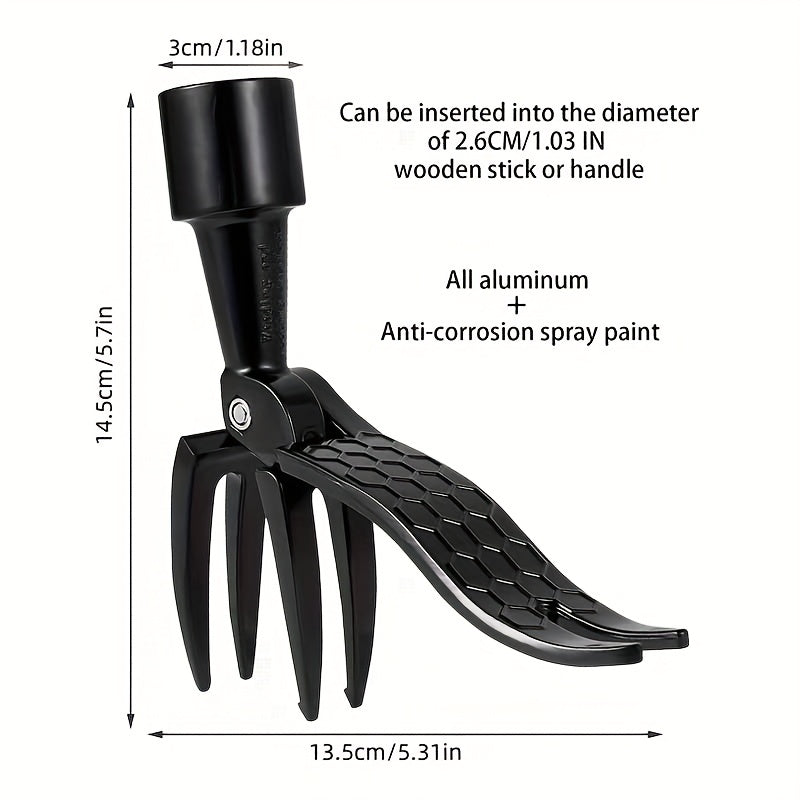 Adjustable Hand Weeder Tool for Garden Weed Removal