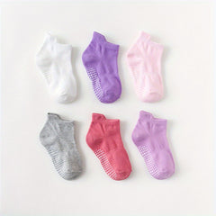 6 Pairs Anti Slip Baby Socks, Ankle Grip, Girls Boys