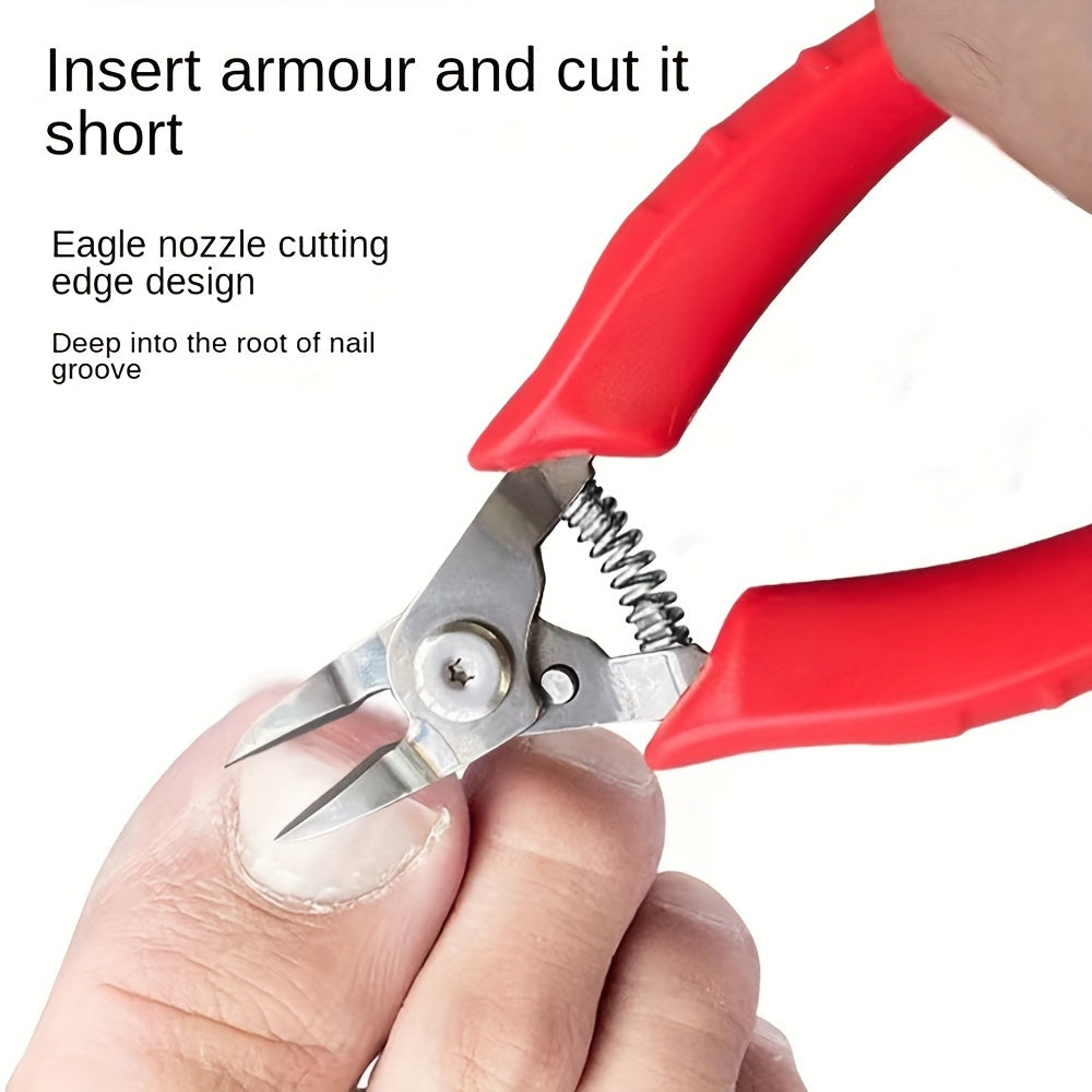 Heavy-Duty Nail Clippers with Curved Blades and Covers for Outdoor Use
