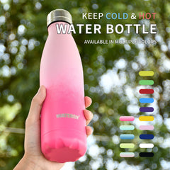 500ml 17oz Stainless Steel Sport Water Bottle Vacuum Insulated Leakproof Cup
