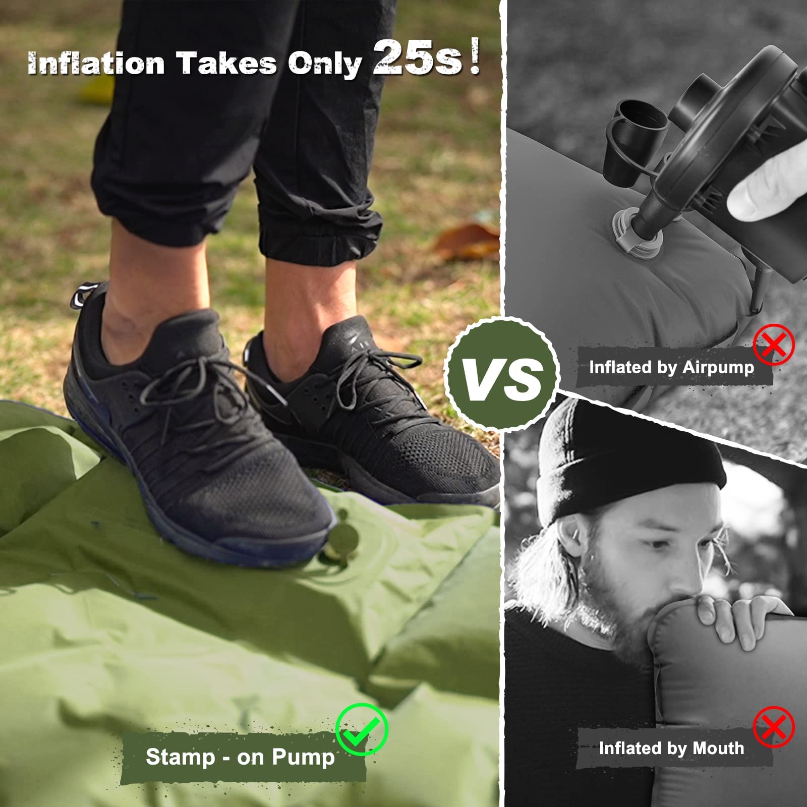Portable Outdoor Inflatable Mattress for Picnics Camping Beach Days