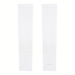 2pcs Men's Tight Arm Guard Long Ice Sleeve Sunscreen Sleeve UV Protection