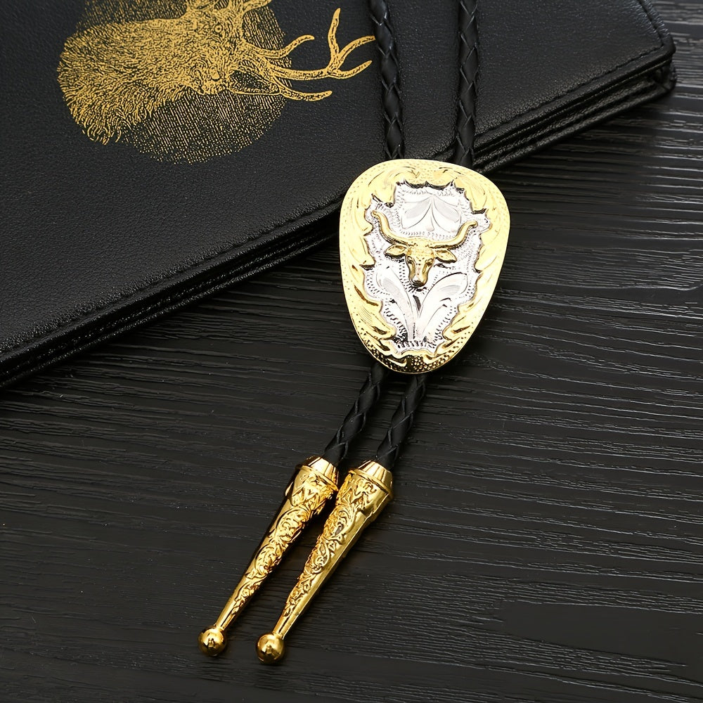 Retro Eagle Buckle Ties For Men Casual Ties