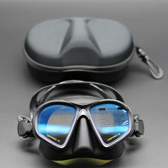 Tempered Glass Diving Mask with Storage Box Waterproof Anti Fog Goggles