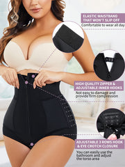 High Waist Zipper Panties Tummy Control Compression Shapewear