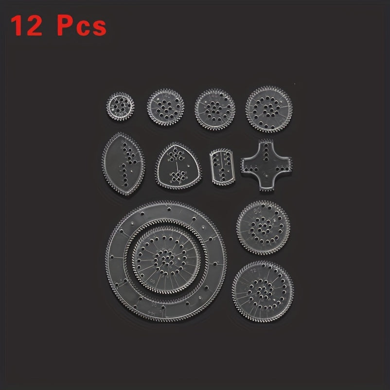 Interlocking Gears Wheels Spirograph Drawing Toy Set for Kids