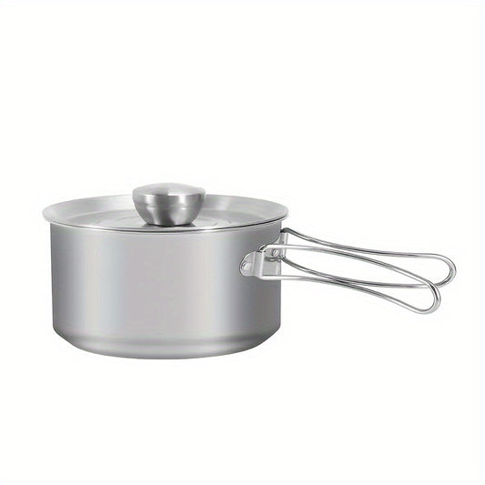 Portable Picnic Kettle Stainless Steel Foldable for Camping