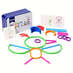 Educational Puzzle Blocks Alphabet Matching Game