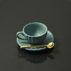 3pcs Dollhouse Mini Furniture DIY Coffee Cup Saucer Spoon