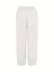 Floral Print Elastic Waist Pants for Women
