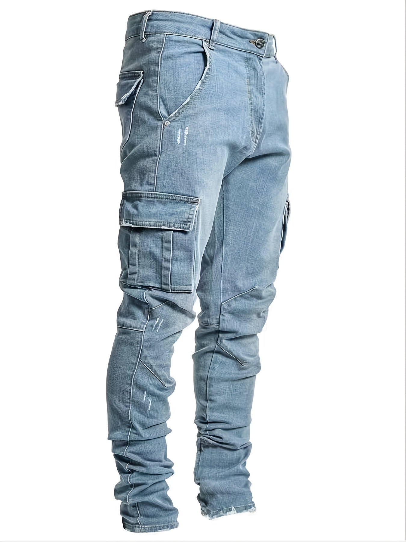 Mens Casual Cotton Jeans With Pocket