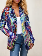 Animal Print Long Sleeve Cardigan