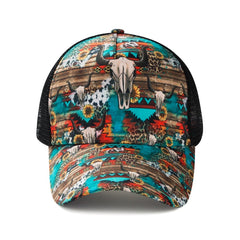 Floral Print Baseball Cap Men Character Leisure Dolman Hat Casual Cap