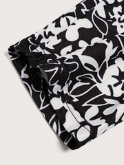 Floral Print Skinny Leggings Casual Women's Clothing
