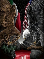 Eagles Print Men's Graphic T-shirt Casual Comfy Tees For Summer