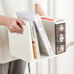 Three-layer Drawer Office Storage Box Desk Desktop Book Stand