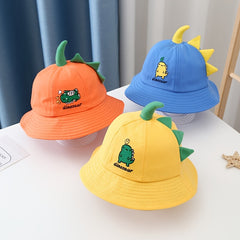 Kids Dinosaur Bucket Hat Spring Autumn Boys Sunshade Basin Hat
