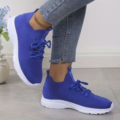 Women's Lace up Breathable Athletic Running Shoes Lightweight Sneakers