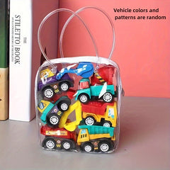 6pcs Car Sets Vehicle Models Random Colors Fire Truck Mini Engineering Toys