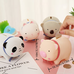 Cartoon Piggy Savings Can Enamel Toy Home Desktop Decoration