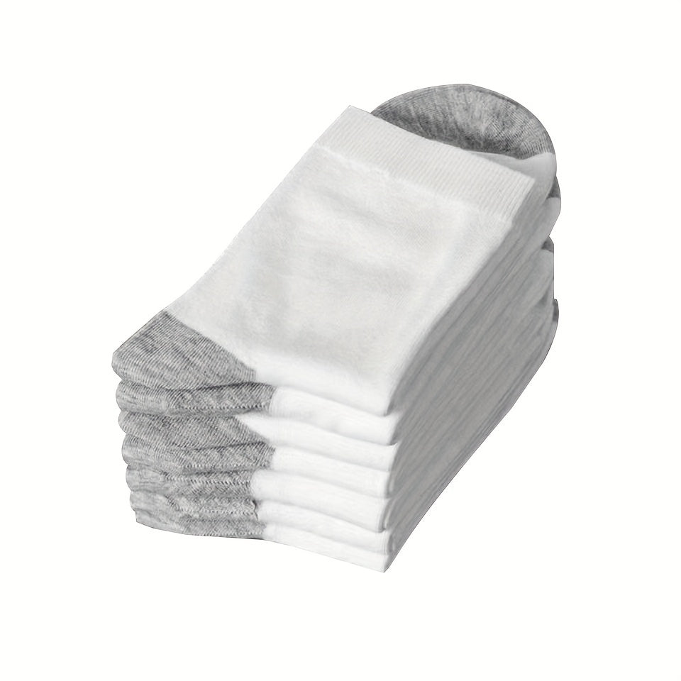 10 Pairs Men's Comfortable Mid Calf Socks For Daily Use