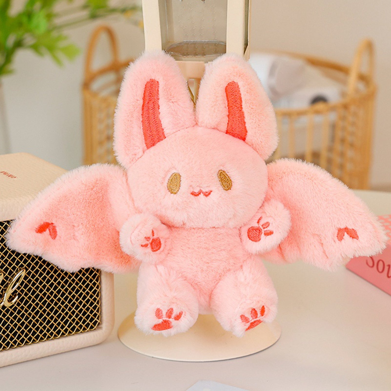 Halloween Bat Plush Toy Realistic Bunny Purple Soft Plush Decor