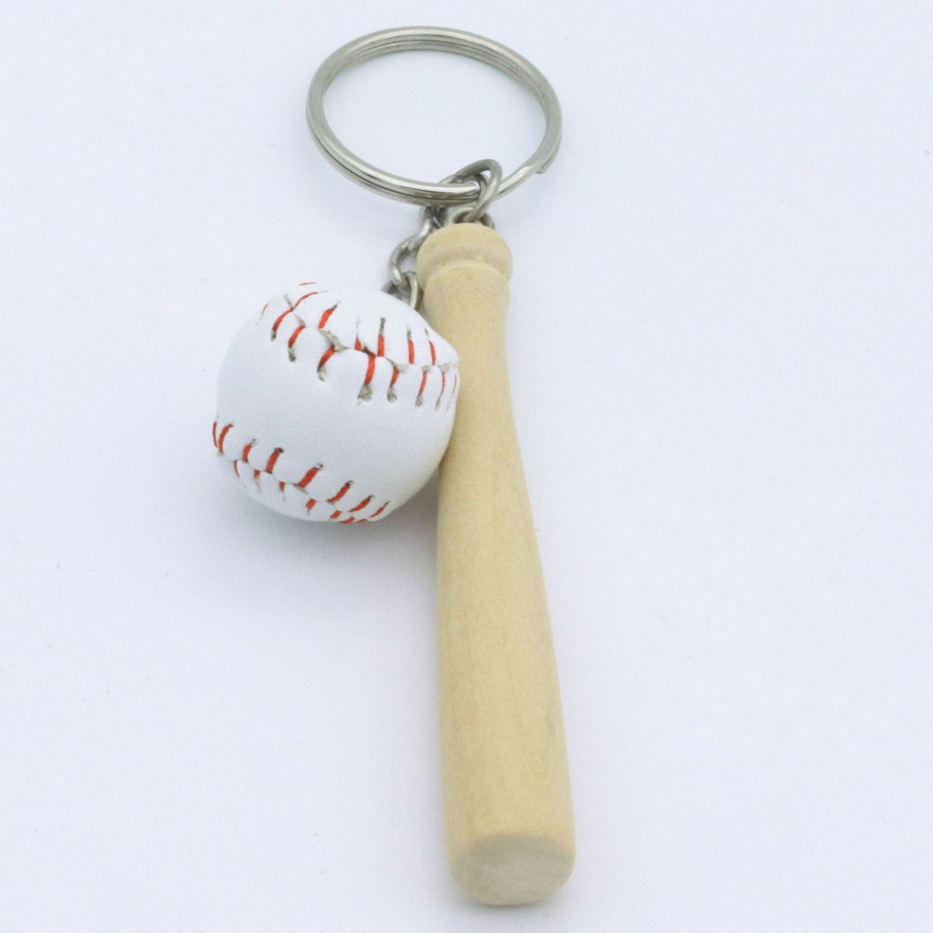 Retro PU Baseball Keychain Mini Pendant for Sports Fans