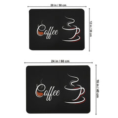 Coffee Bar Mat Absorbent Dish Drying Mat Non Slip Drying Pad