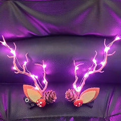 LED Christmas Hair Clip Tree Branch Hair Band Light up Hair Clip