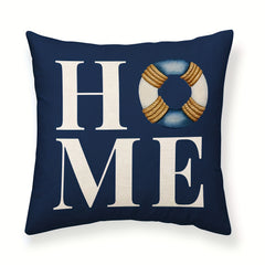 Polyester Linen Nautical Printed Throw Pillowcase Decor