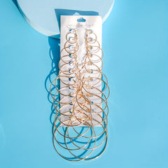 12 Pairs Hoop Earrings Set for Women Girls