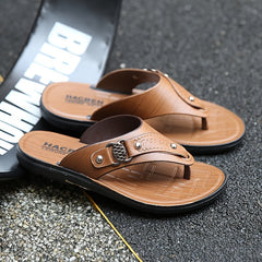 Men's Thong Sandals Casual Non Slip Flip flops Shoes Toe Post Slides