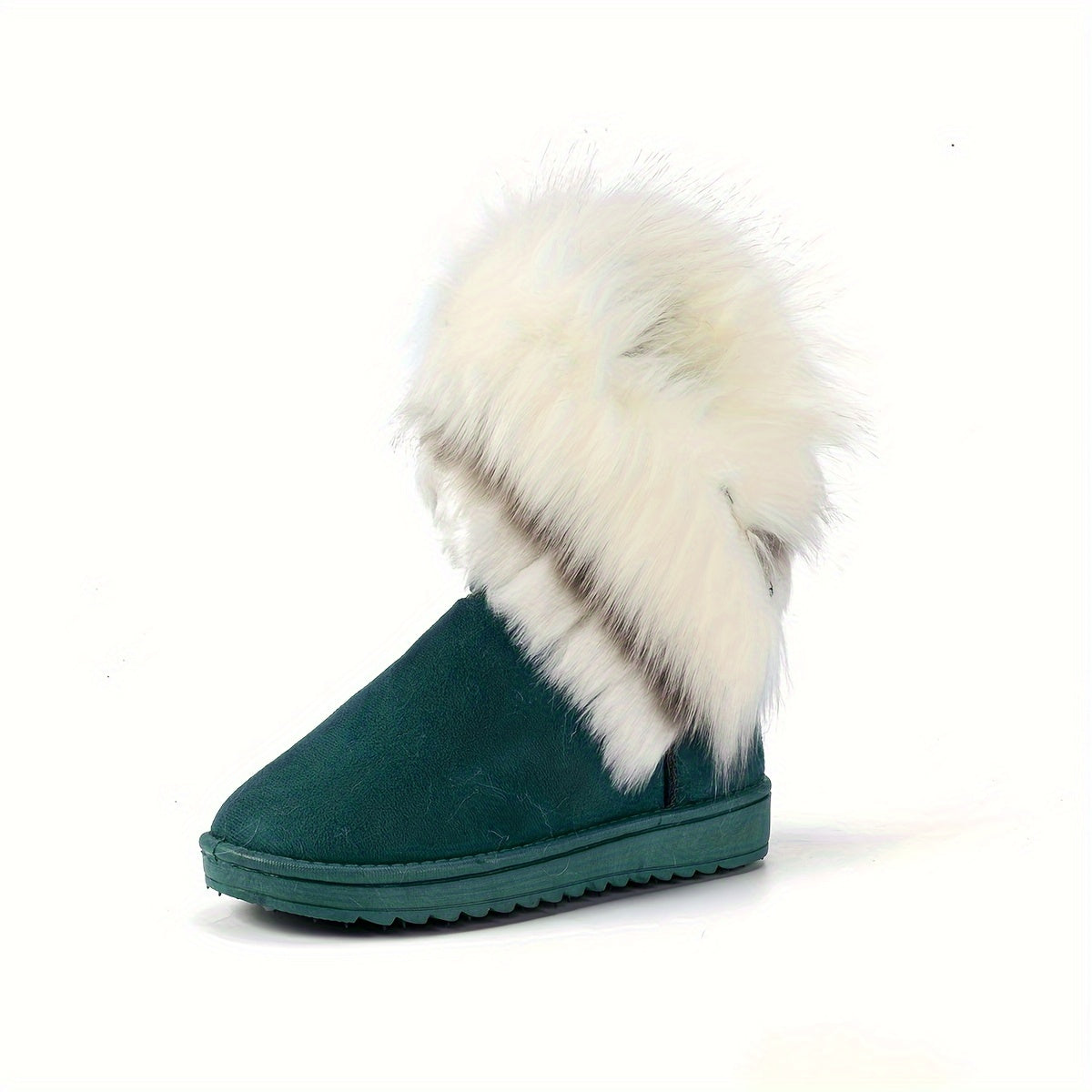 Stylish Women's Fleece Snow Boots Winter Warm Comfortable Anti Slip Medium Tube