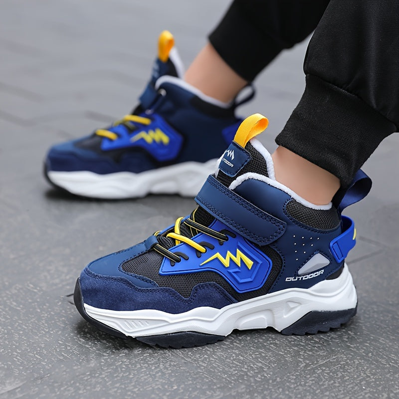 Boy's High Top Hiking Boots Non Slip Thermal Winter Shoes
