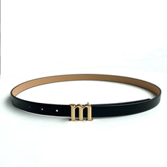 Solid Thin PU Wide Belt Casual Waistband Jeans Pants Belt For Women