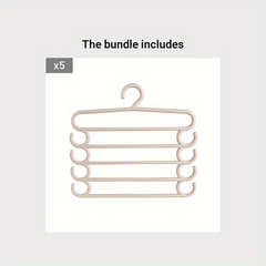 5-Layer Pants Towel Scarf Racks Closet Storage Organizer