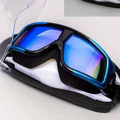 Adult Swimming Goggles Silicone Large Frame Waterproof Anti-fog