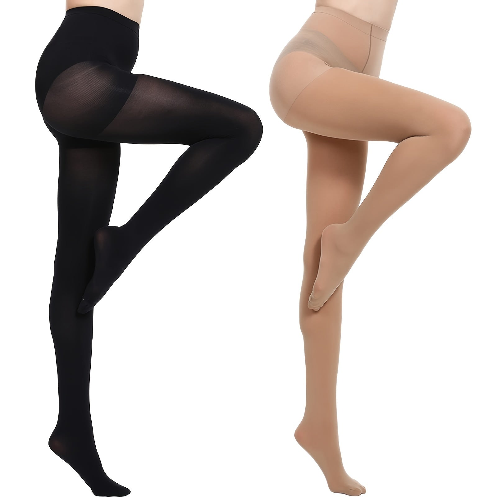 Opaque Tights High Waist Slim Footed Pantyhose Women's Stockings