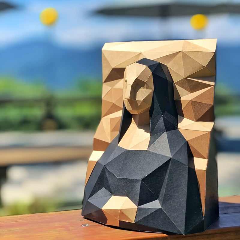 MonaLisa Milkmaid DIY Papercraft Wall Hanging Craft Gift