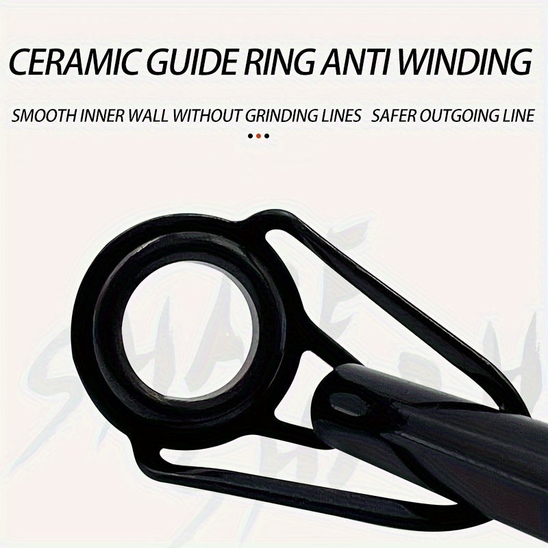 35pcs Mixed Sizes Sea Fishing Rod Guides Fishing Rod Tip Rings