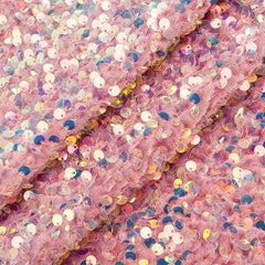 Colorful Velvet Sequin Fabric Glitter And Embroidery DIY Sewing Material